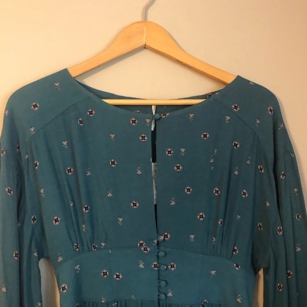 NWT Free People Green Love Grows Romper Size XS